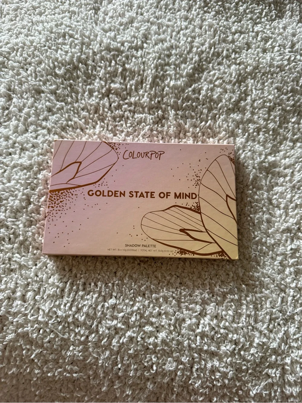 ColourPop Golden State of Mind Eyeshadow Palette - Gold & Pink Tones
